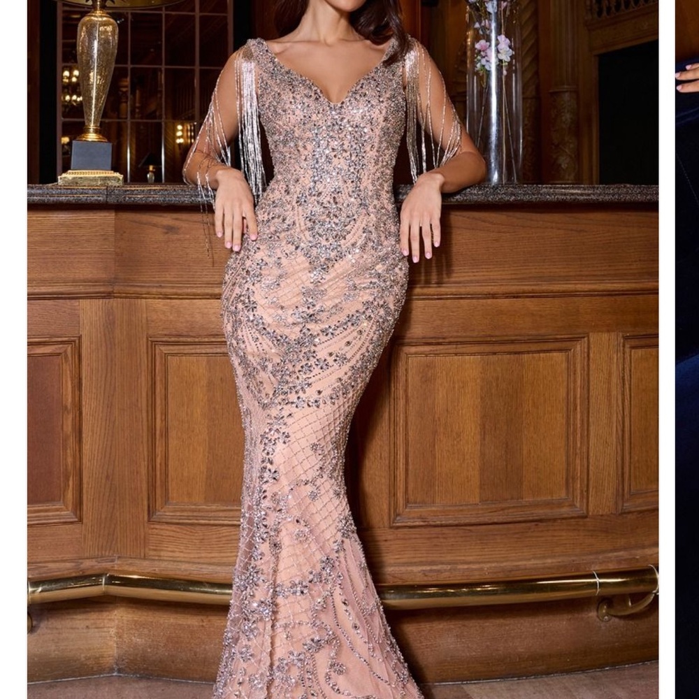 Ladivine nude studded dress CR879
